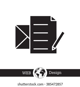 write a message icon