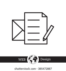 write a message icon