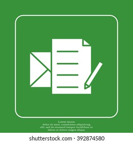 write a message icon