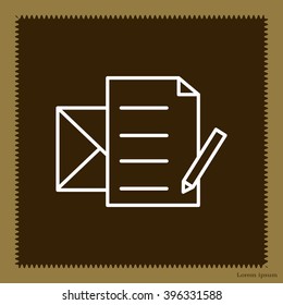 write a message icon