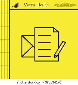 write a message icon