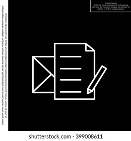 write a message icon