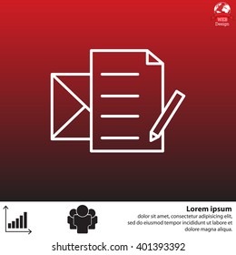 write a message icon