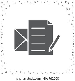 write a message icon