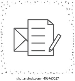 write a message icon
