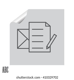 write a message icon