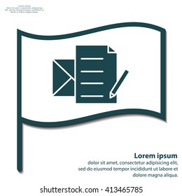 write a message icon