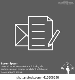 write a message icon