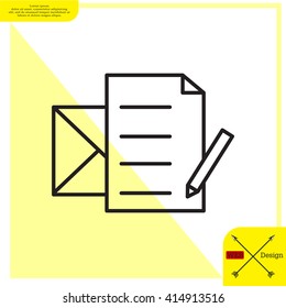 write a message icon