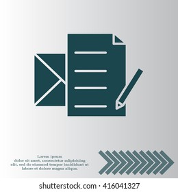 write a message icon