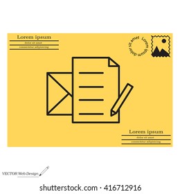 write a message icon