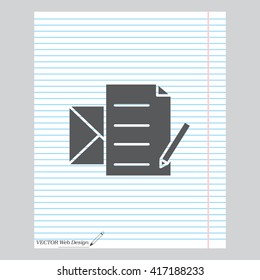 write a message icon