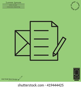write a message icon