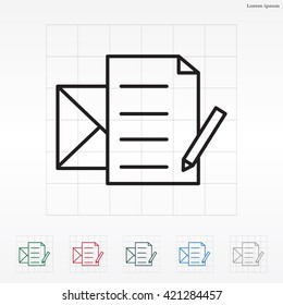 write a message icon