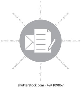 write a message icon