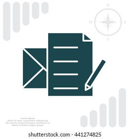 write a message icon
