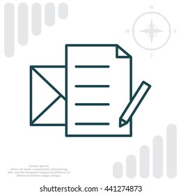 write a message icon