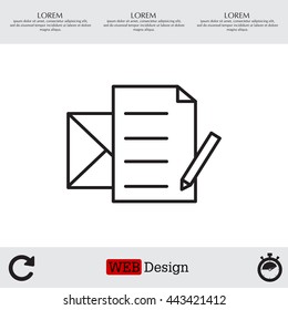 write a message icon