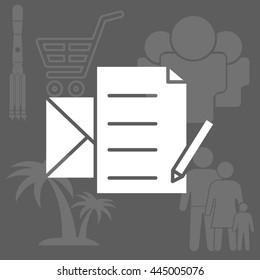 write a message icon