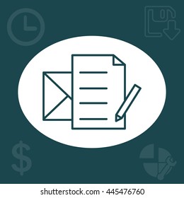 write a message icon