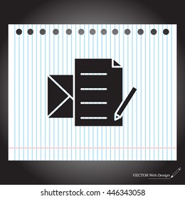 write a message icon