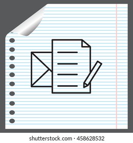 write a message icon