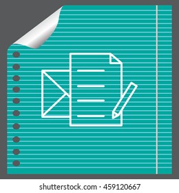 write a message icon