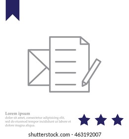 write a message icon