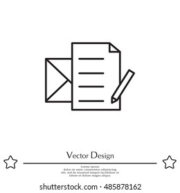 write a message icon