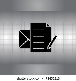 write a message icon