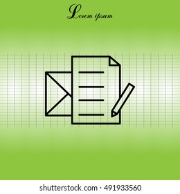 write a message icon