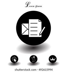 write a message icon