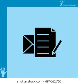 write a message icon