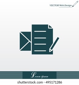 write a message icon