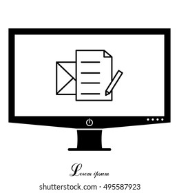 write a message icon