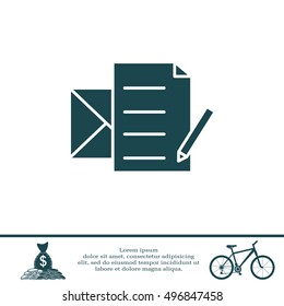 write a message icon