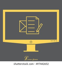 write a message icon