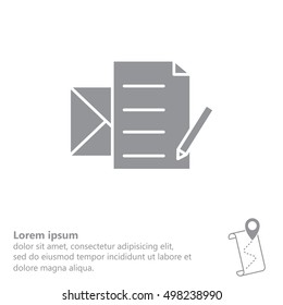 write a message icon