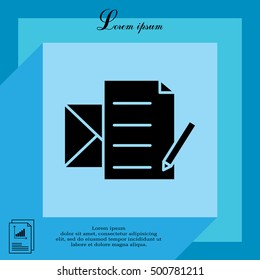 write a message icon
