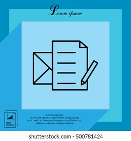 write a message icon