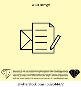 write a message icon