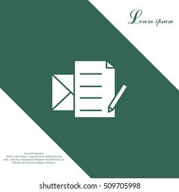 write a message icon