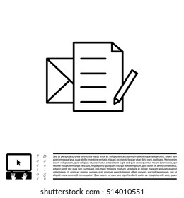 write a message icon