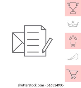 write a message icon