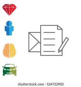 write a message icon
