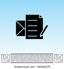 write a message icon