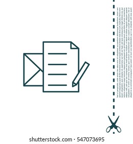 write a message icon