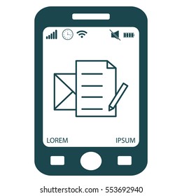 write a message icon