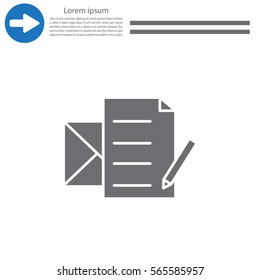 write a message icon