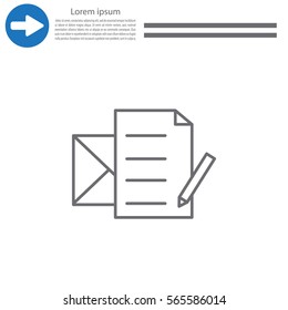 write a message icon